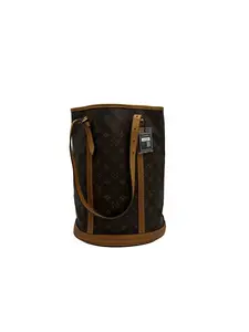 Pre-owned Louis Vuitton leather Tote Bags Monogram Bucket GM