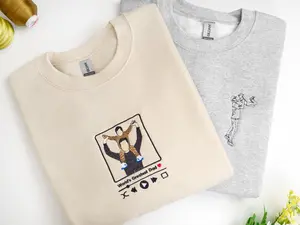 Custom Embroidery Sweatshirt | Personalized Embroidered Portrait From Photo Crewneck | Custom EmbroideredHoodie | Unique Custom Gift Idea | Cozy Custom Embroidered Portrait Sweatshirt