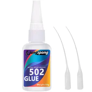 1pc 502 Super Glue Instant Quick Dry Cyanoacrylate Strong Adhesive Quick Bond Faux Leather Rubber Metal Office Supplies Fast Glue