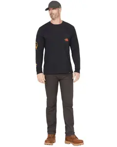 Thorogood Men's Canvas Dwr Relaxed Straight Stretch Work Pants - Tg206139-Irongate