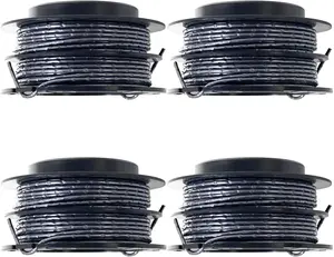 Dual Line 0.080-in Bump-Feed Replacement Spool for Kobalt 40v String Trimmer KST 130X, KST 130X-06, Replacement Parts for Kobalt KST 130X-06 String Trimmer Spool line Model #2905303 (4 Pack)