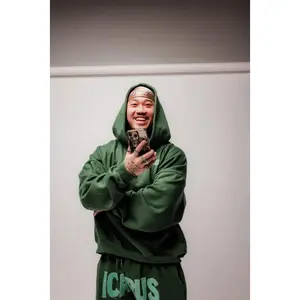Green Rhinestone Sweatpants