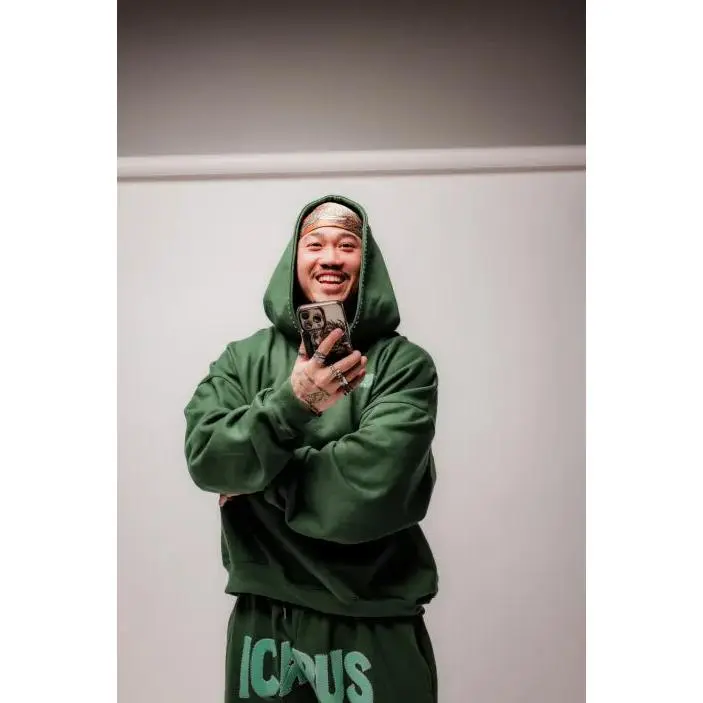 Green Rhinestone Sweatpants