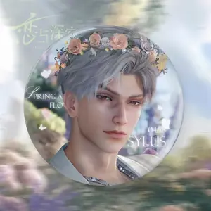 58mm Game Love and Deepspace Zayne Rafayel Caleb Sylus Xavier Cosplay COSTUME Badge Pin SPTE Tinplate Brooch Halloween Prop Gift