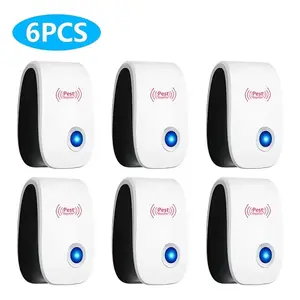 6PCS Ultrasonic Technology Insect & Mouse Repellent - Silent Safe Wireless Plug-in Pest Control for Home Use - 24-Hour Protection Against Mice & Mosquitoes - Ideal for Pregnant Women & Children