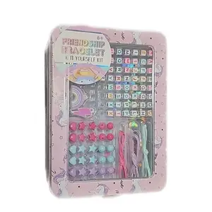 Friendship Bracelet DIY Kit for Kids | Beads, Letters & Strings | 2 Styles