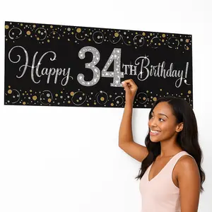 Sparkling Celebration Personalized Birthday Banner