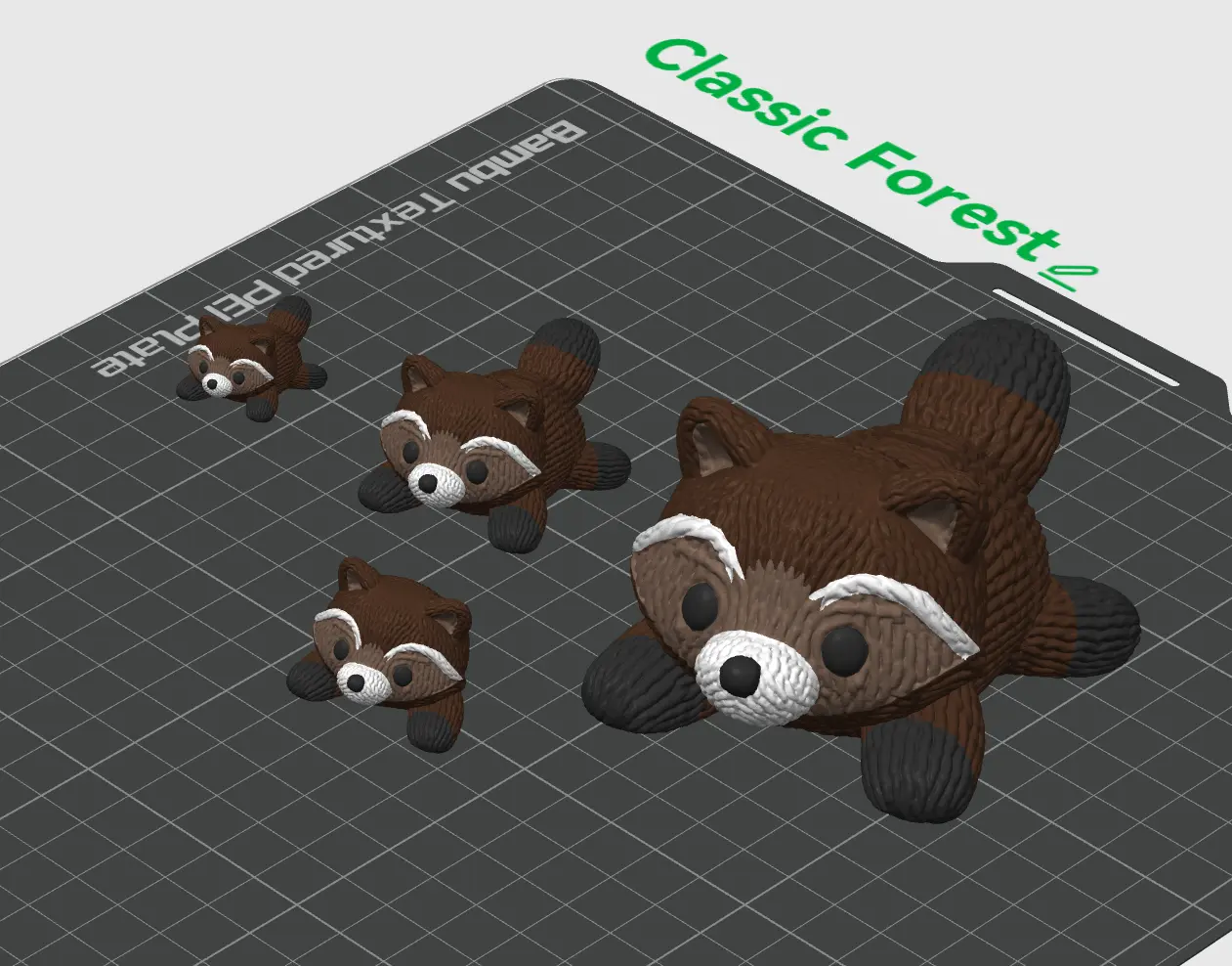 Knitted Raccoon – Articulated Fidget Toy | Multiple Colors & Sizes!