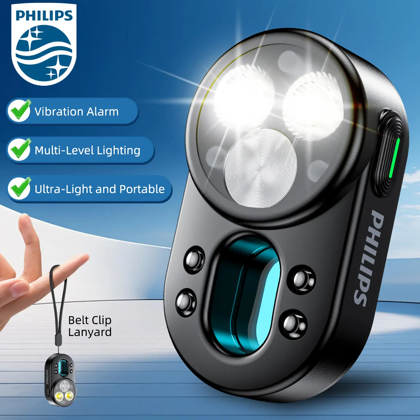 PHILIPS Rechargeable Hidden Camera Detector & Inspection Flashlight ...