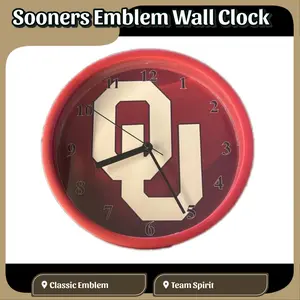 Oklahoma Sooners 9" Wall Clock