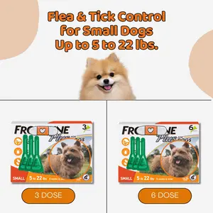 Topical Grooming Care for Small Dogs 5-22 lbs, Skin Comfort and Coat Maintenance Drops for Routine Pet Care