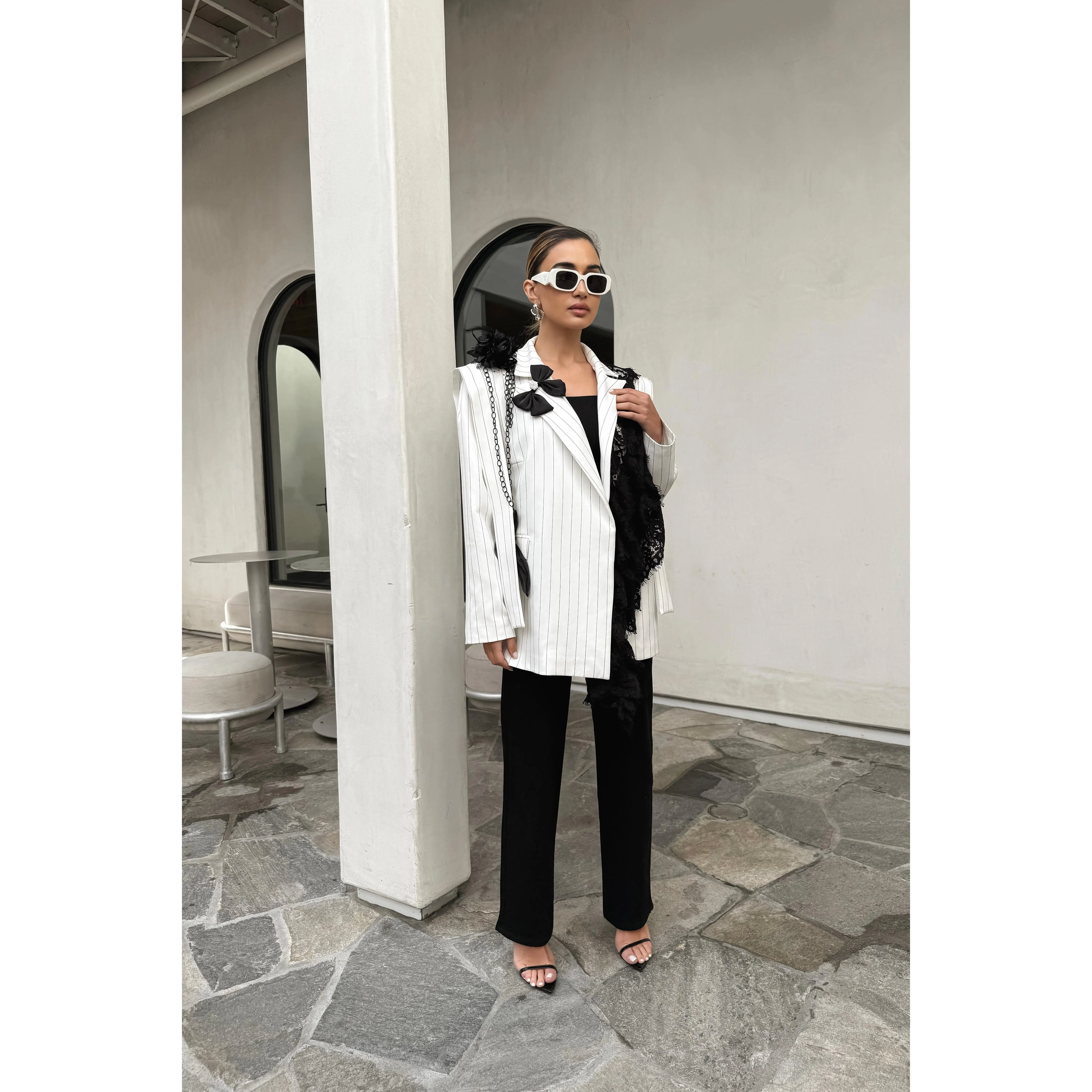 Allegra Over Sized Lace Blazer
