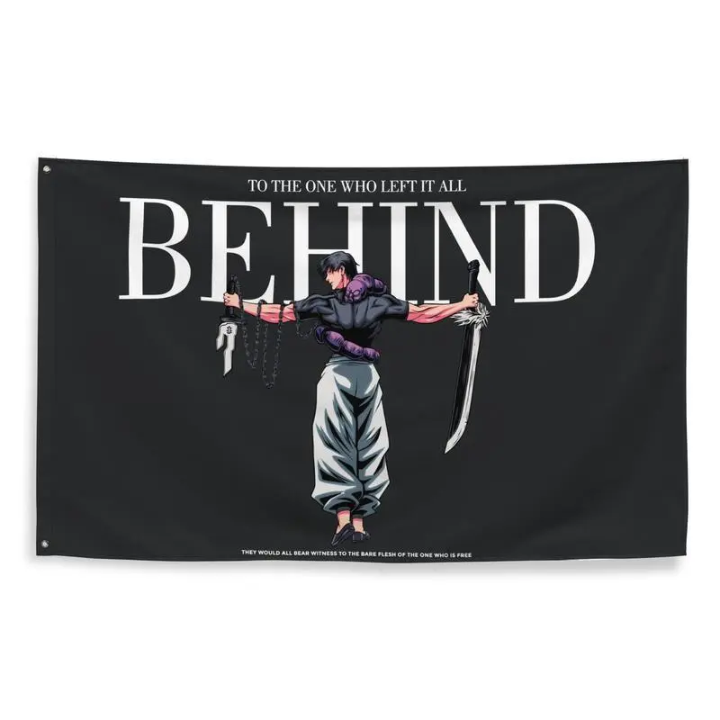 Toji Anime Jujutsu Flag Banner Tapestry Art Wall Decor Bedroom Dorm Room College Man Cave Manga Gifts Decoration Cotton Linen Decorative