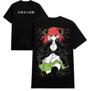 The Quintessential Quintuplets T-Shirt, Hoodie & Sweater – Front Print Japanese Title Logo & Back Print Nino Nakano Manga Panel Graphic | Unisex Sizes S–5XL Anime Streetwear Gift for Manga & Anime Lover