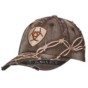 1509802 Ariat Men's Barbwire Ball Cap - Brown