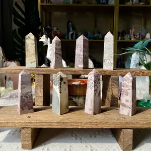 Natural Crystal Picture Jasper Point Collection