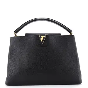 Pre-owned Louis Vuitton Leather Top Handle Bags Capucines Bag GM by Rebag
