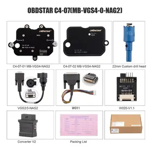 2025 OBDSTAR C4-07 (MB-VGS4-0-NAG2) Adapter Kit Full Configuration Included TCM-012 and Converter V2 Adapter For OBDSTAR X300 Classic G3 / DC706
