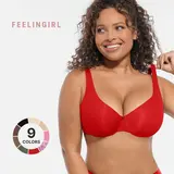 FeelinGirl FeelSoft Minimizer Bras for Women Comfort Underwire Balconette Bras Plus Size Full Coverage No Padded Seamless Everyday Bras Womenswear Comfortable newarrivals#SohoChic