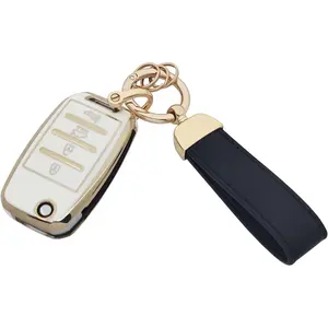 TPU Key Fob Cover fit for Kia Sorento Sportage Rio Soul Forte Optima Carens Picanto Flip Keyless Entry Key Fob