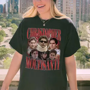 christopher moltisanti Vintage T-Shirt,Sopranos Merch ,Homage Retro 90s Graphic, Ideal Gift for TV Show / Movies Enthusiasts