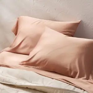 Standard 400 Thread Count Rayon from Bamboo Pillowcases Light Adobe Clay - Casaluna