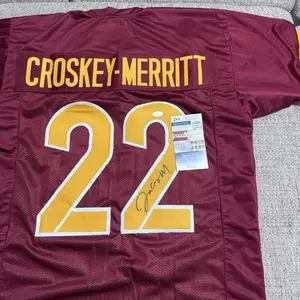Jacorey Bill Croskey Merritt signed autograph custom jersey - JSA coa - Washington Football team