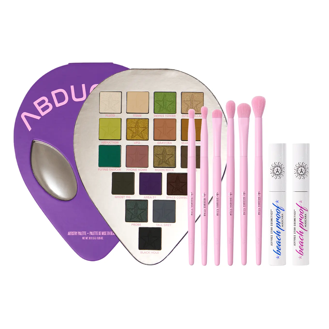 Galactic Gaze Bundle - Includes Abduction Palette, 6 Eye Brush Bundle, & BeachProof Mascara 'Sapphire Night' + 'Cowgirl Riot' Galactic Gaze Bundle - Includes Abduction Palette, 6 Eye Brush Bundle, & BeachProof Mascara 'Sapphire Night' + 'Cowgirl Riot'
