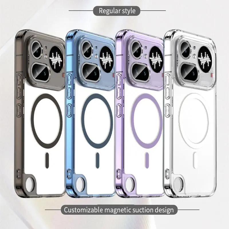Flexible Wireless Charging Magnetic Case For Nothing Phone 4A Pro Cover Transparent S Fundas Coque