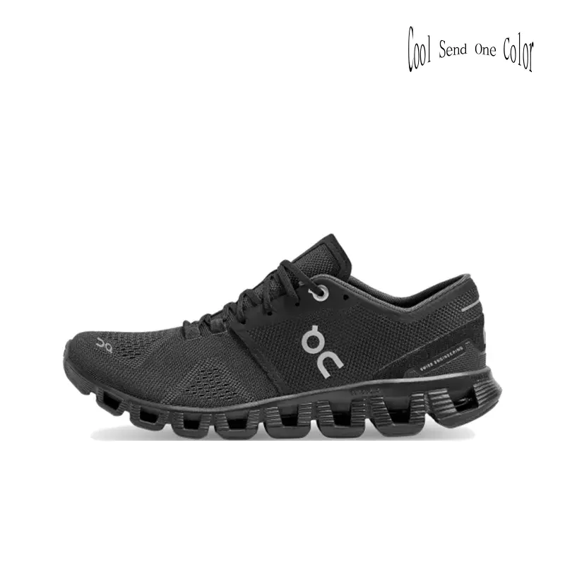 Black Knit Sport Sneakers, Comfortable Cushioned Walking Shoes, Breathable Lightweight Casual Footwear for All-Day Wear