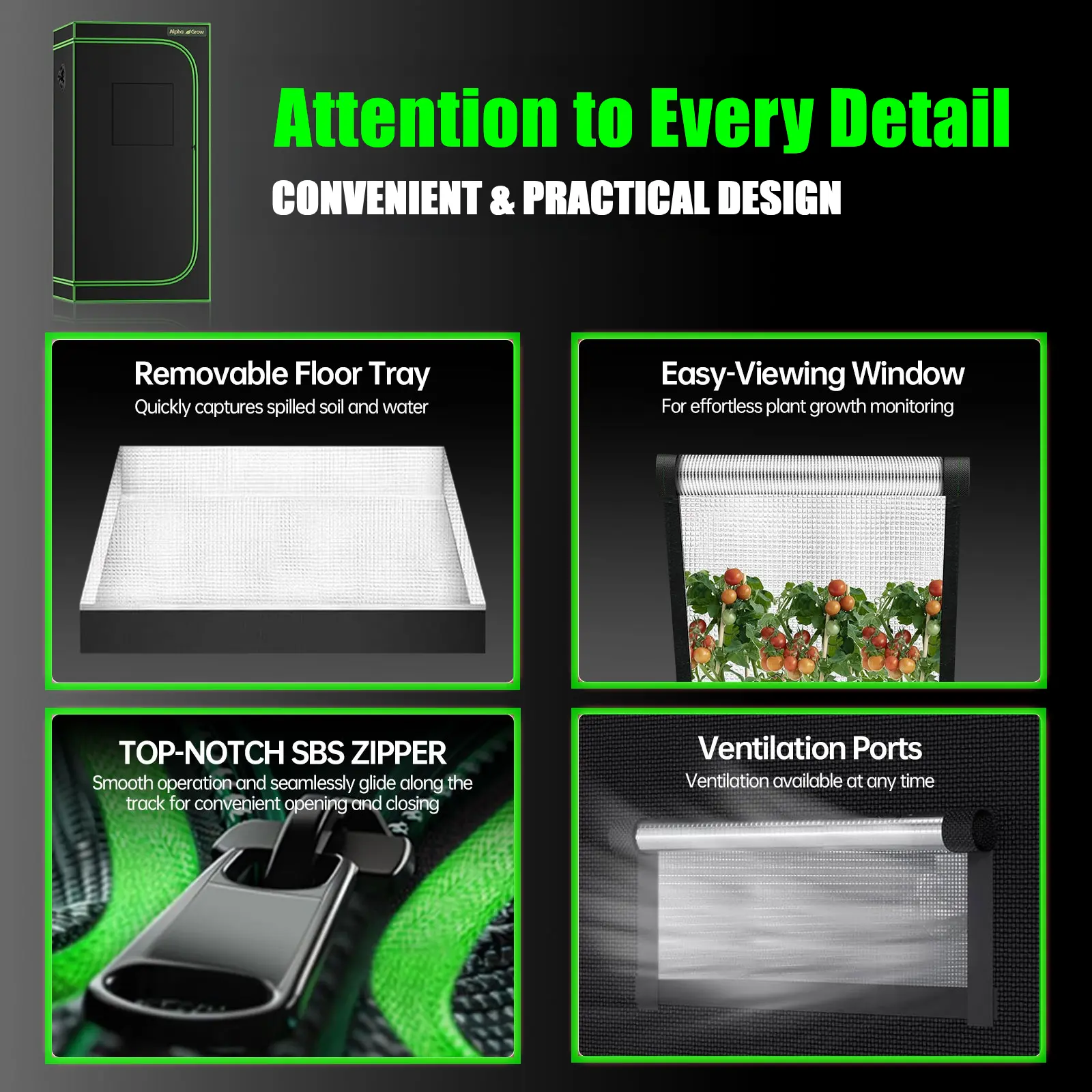 ALPHAGROW Grow Tent,34