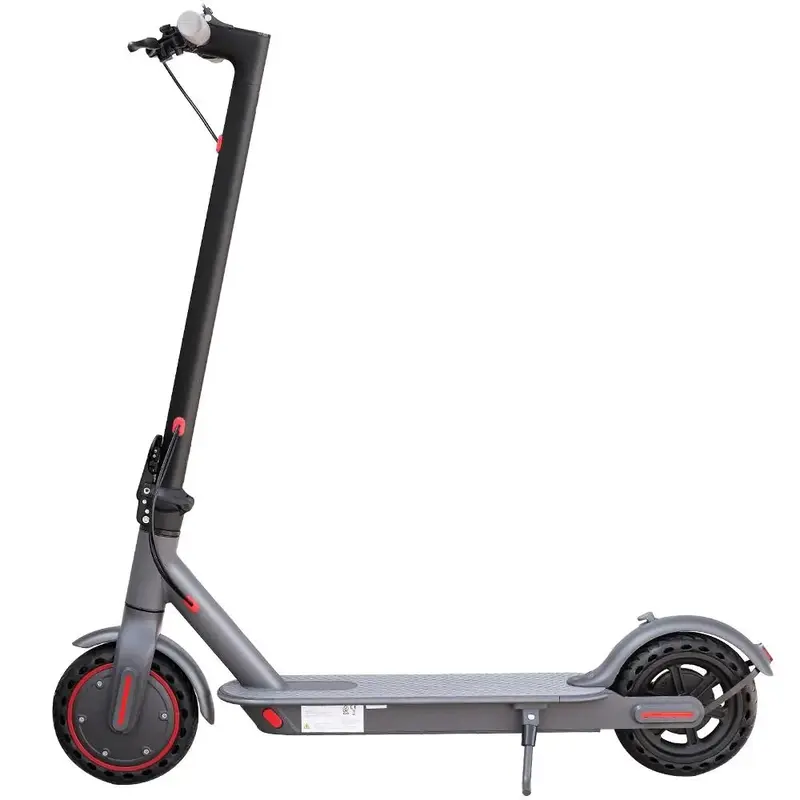 SummerWins Portable Folding Escooter - App Controlled, Waterproof IP65, 350W Motor, 19 MPH Max Speed, 12mi Range, 8.5'' Honeycomb Solid Tires, Dual Disc-Metal Brakes, Adjustable Speed, 0/Non-0 Start, 20° Hill Climbing, LED Lighting, 14.8kg