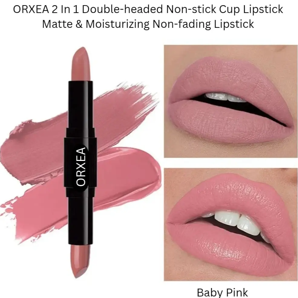 ORXEA 2 in ! Double Headed Lipstick color Baby Pink #08
