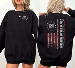 [Today Deal] Vintage 250th America Freedom Anniversary Unisex Shirt-Sweatshirt-Hoodie, 4th of July Patriotic Shirt, We The People Graphic Tee, Independence Day Hoodie Shirt, Patriotic Tee with USA Flag Shirt, Hoodie Men, 250 Years of Freedom Shirt