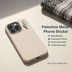 Metal Phone Sticker - Palestine - Decorative Adhesive Badge For Devices