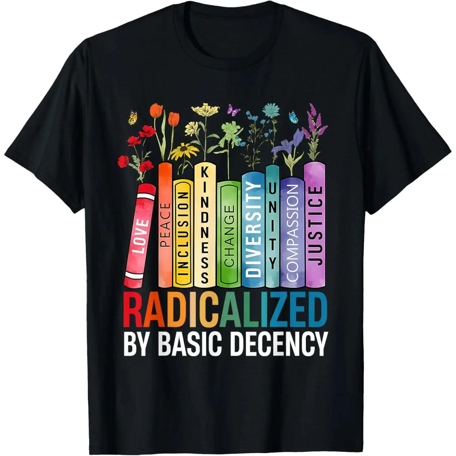 Flat Shortsleeve Feminist LGBT Apparel - Soft Cotton Round Neck Fit Sports Top, LGBTQ Equality Graphic Daily Casual Pride Novelty Crew Neck Tee