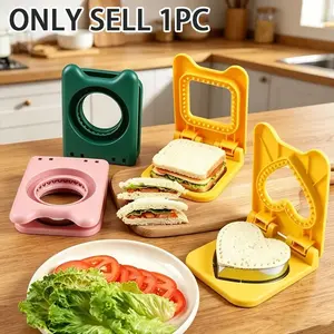 1 stainless steel sandwich cutter and sealer | Heart-shaped cutter for sandwiches and more - perfect for homecoming, Valentine's Day, and all kinds of holidays