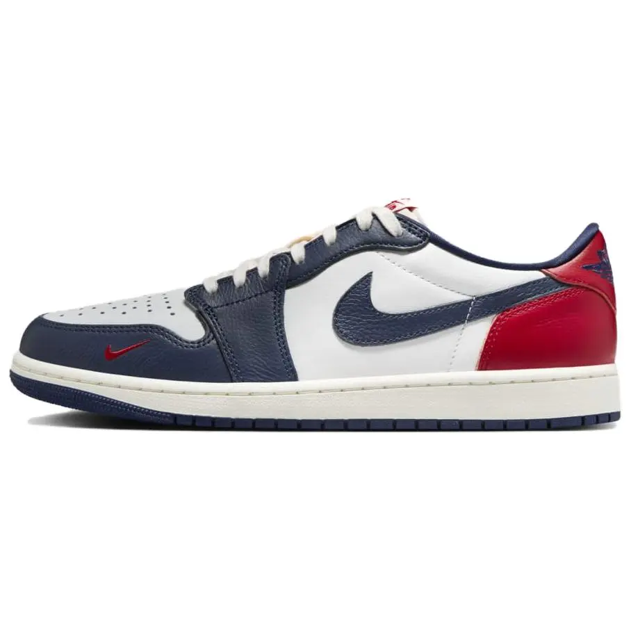 Air Jordan 1 Retro Low OG 'Howard University' Leather Lace-Up Lightweight Sneaker with Elephant Print, for Casual Wear, Ideal for Sneakerheads, Available in US M 10