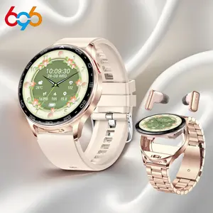 Watch 2-in-1 Smart Watch Women's Blood Oxygen Heart Rate Sleeping Sports Waterproof Couple Watch Bluetooth Charging