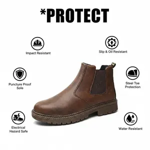 Ultimate Outdoor Comfortable Unisex Safety Shoes - Smash-proof Puncture-proof Splash-proof Waterproof Chef Work Shoe, Breathable Anti-slip Durable Protection