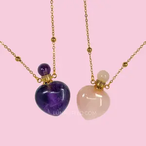 Love Potion No. 9 Necklace | Crystal Potion Bottle Necklace