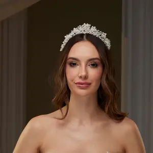 Pearl and Crystal Bridal Tiara