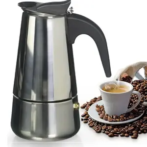 Classic Stainless Steel Coffee Maker Coffee Maker, Moka pot coffee, food grade metal stove, stainless steel, espresso mocha or moka coffee maker, coffee machine moka stove espresso machine moka pot with moka pot coffee
