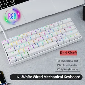 Upgrade Your Setup: The Ultimate 61-Key RGB Mechanical Keyboard ️