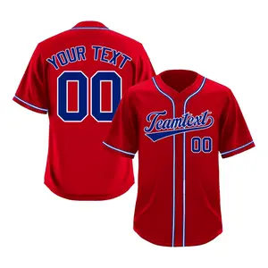 Classic Style Custom Baseball Jersey with Team Name, Number, Name Fully Customizable Printed Athletic Apparel for Team Players Supporters