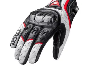Spidi Motorcycle Riding Equipment Carbon Fiber Gloves Summer Breathable White Red Black Design All Seasons