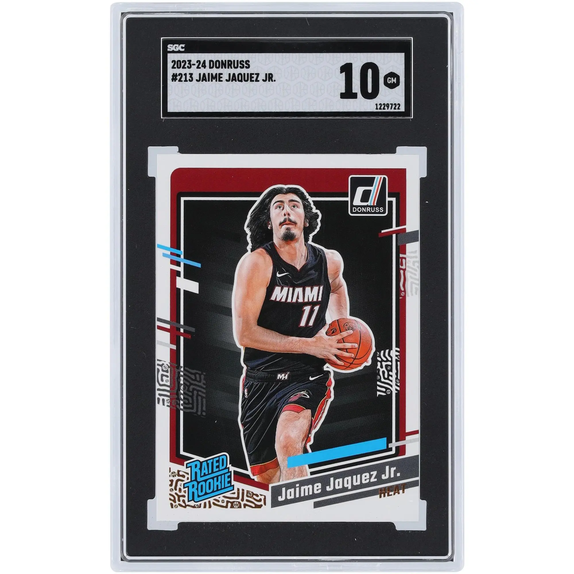 Jaime Jaquez Jr. Miami Heat 2023-24 Panini Donruss Rated Rookie #213 SGC Authenticated 10 Rookie Card - Fanatics Authentic Certified