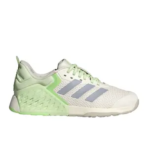 adidas Womens Dropset 3 Wide Training Sneakers Shoes - Green, Off White