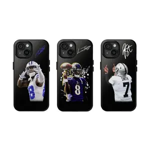Custom Football Players Phone Case, Football Fans 2025 Phone Cover, Football Phone Case Suitable for iPhone 17/16/15/14/13/12/11 Pro Max/Plus and  Samsung Galaxy S23FE/22/23/24/25