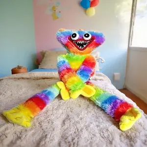 42cm Rainbow Huggy Wuggy Plush Toy - Poppy Playtime Horror Game Scary Monster Stuffed Doll - Kids Gift, Home Decor